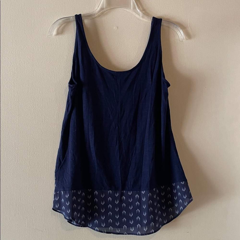 Chic Navy Sleeveless Tank Top